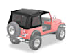 54599-15 Supertop Soft Top - With Frame (Frame Included) Black Denim