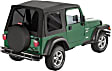 54709-15 Supertop Soft Top - With Frame (Frame Included) Black Denim