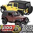 54709-15 Supertop Soft Top - With Frame (Frame Included) Black Denim
