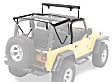 2014 Jeep Wrangler - Supertop NX Soft Top, With Frame (Frame Included), No Doors Included, Black diamond, Dual-layer poly-cotton vinyl
