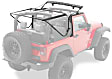 2014 Jeep Wrangler - Supertop NX Soft Top, With Frame (Frame Included), No Doors Included, Black diamond, Dual-layer poly-cotton vinyl