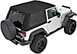 54862-17 Trektop Pro Hybrid Fastback Soft Top - Frameless Design Black