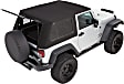 54862-17 Trektop Pro Hybrid Fastback Soft Top - Frameless Design Black