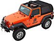 54922-17 Trektop Glide FastBack  Soft Top - With Frame (Frame Included) Black twill