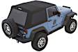 54922-35 Trektop Glide FastBack  Soft Top - With Frame (Frame Included) Black diamond