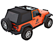 54922-74 Trektop Glide FastBack  Soft Top - Without Frame (Requires Factory Frame) Pebble Beige