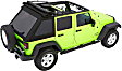 54923-17 Trektop Glide FastBack  Soft Top - With Frame (Frame Included) Black twill