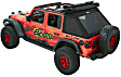54925-17 Trektop Ultra Fastback Soft Top - Without Frame (Requires Factory Frame) Black twill