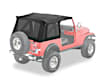 1985 Jeep CJ7 - Soft Top Fabric - Black Denim, Sold individually