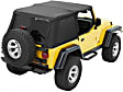 56820-15 Trektop Fastback Soft Top - With Frame (Frame Included) Black Denim