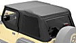 56820-15 Trektop Fastback Soft Top - With Frame (Frame Included) Black Denim