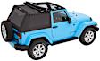 56852-17 Trektop Fastback Soft Top - With Frame (Frame Included) Black twill