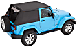 56852-17 Trektop Fastback Soft Top - With Frame (Frame Included) Black twill