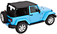 56852-17 Trektop Fastback Soft Top - With Frame (Frame Included) Black twill