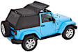 56852-17 Trektop Fastback Soft Top - With Frame (Frame Included) Black twill