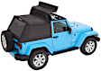 56852-17 Trektop Fastback Soft Top - With Frame (Frame Included) Black twill