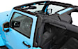 2014 Jeep Wrangler - Trektop Fastback, Soft Top, Black diamond, With Frame (Frame Included), Heavy Duty SailCloth