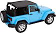 2014 Jeep Wrangler - Trektop Fastback, Soft Top, Black diamond, With Frame (Frame Included), Heavy Duty SailCloth