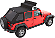 56853-17 Trektop Fastback Soft Top - With Frame (Frame Included) Black twill