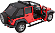56853-17 Trektop Fastback Soft Top - With Frame (Frame Included) Black twill