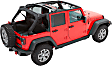 56853-17 Trektop Fastback Soft Top - With Frame (Frame Included) Black twill