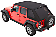 56853-35 Trektop Fastback Soft Top - With Frame (Frame Included) Black diamond