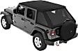 56862-17 Trektop Fastback Soft Top - With Frame (Frame Included) Black