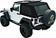 2004 Jeep Wrangler - Trektop Fastback Soft Top, With Frame (Frame Included), TJ Body; No Doors Included, Black twill, OEM 3-layer twill