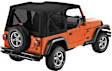 79141-35 Replace-A-Top Soft Top - Without Frame (Requires Factory Frame) Black diamond