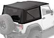 2010 Jeep Wrangler - Replace-A-Top, Soft Top, Black twill, Without Frame (Requires Factory Frame), No Door Skins Included; For OEM Soft Top Hardware, OEM 3-layer twill