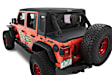 80100-17 Trektop Halftop Soft Top - Frameless Design Black twill