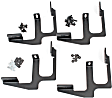 DZ16213 Running Board Mounting Kit - Powdercoated Textured Black, Steel, Direct Fit, Kit