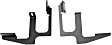 DZ16213 Running Board Mounting Kit - Powdercoated Textured Black, Steel, Direct Fit, Kit
