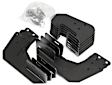 DZ16315 Running Board Mounting Kit - Powdercoated Textured Black, Steel, Direct Fit, Kit