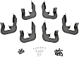 DZ16325 Running Board Mounting Kit - Powdercoated Textured Black, Steel, Direct Fit, Kit