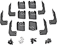 DZ16326 Running Board Mounting Kit - Powdercoated Textured Black, Steel, Direct Fit, Kit
