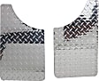 DZ1808 Mud Flaps, Diamond brite, Aluminum
