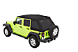 54423-35 Trektop Glide Slantback Series Soft Top - With Frame (Frame Included) Black