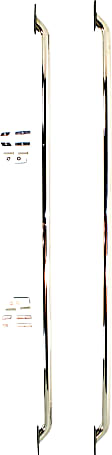 DZ99603 Bed Rails - Polished, Stainless Steel, Direct Fit, Set of 2