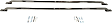 DZ99603 Bed Rails - Polished, Stainless Steel, Direct Fit, Set of 2