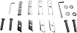 DZ99603 Bed Rails - Polished, Stainless Steel, Direct Fit, Set of 2