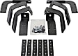 DZ15315 Running Board Mounting Kit - Powdercoated Textured Black, Steel, Direct Fit, Kit