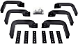 DZ15325 Running Board Mounting Kit - Powdercoated Textured Black, Steel, Direct Fit, Kit