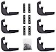 DZ15340 Running Board Mounting Kit - Textured Black, Steel, Custom Fit, Kit