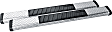 DZ16412 6 in. Oval Series Running Boards, Powdercoated Black Diamond Plate Non-Powered Aluminum Set of 2, Mounting Kit Sold Separately.