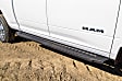 DZ16611 Molded Board Series Running Boards, Black Non-Powered Aluminum Set of 2, Mounting Brackets Sold Separately