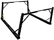 DZ951800 Truck Bed Rack - Powdercoated Textured Black, Aluminum, Direct Fit, Set of 2