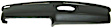 913 Dash Cover, Black, Molded; Overlay Over Factory Dash, Dash Cap Series