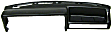 922 Dash Cover, Black, Molded; Overlay Over Factory Dash, Dash Cap Series