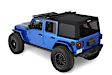2024 Jeep Wrangler - Supertop Ultra Squareback, Soft Top, Black diamond, Frameless Design, No Doors Included, Vinyl Coated Polyester and Cotton